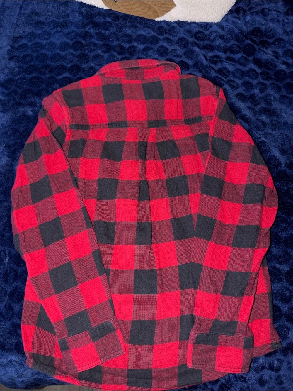 The Children's Place Red and Black Plaid Button-Front Shirt